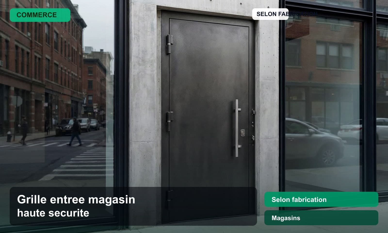 Photo grille entree magasin haute securite norme Selon fabrication pour Magasins